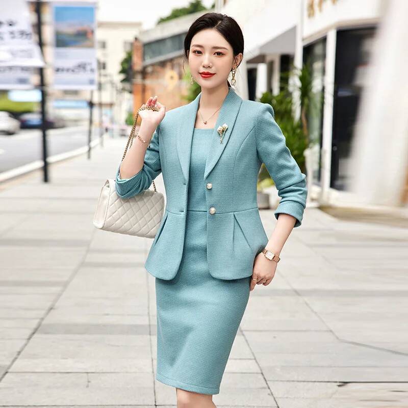 Women Formal Wear Stitching - Ternos de negócios femininos profissionais formais