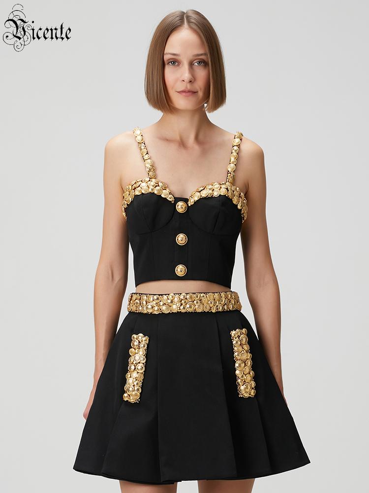 Formal Women'S Wear - Vc conjunto de vestido preto de