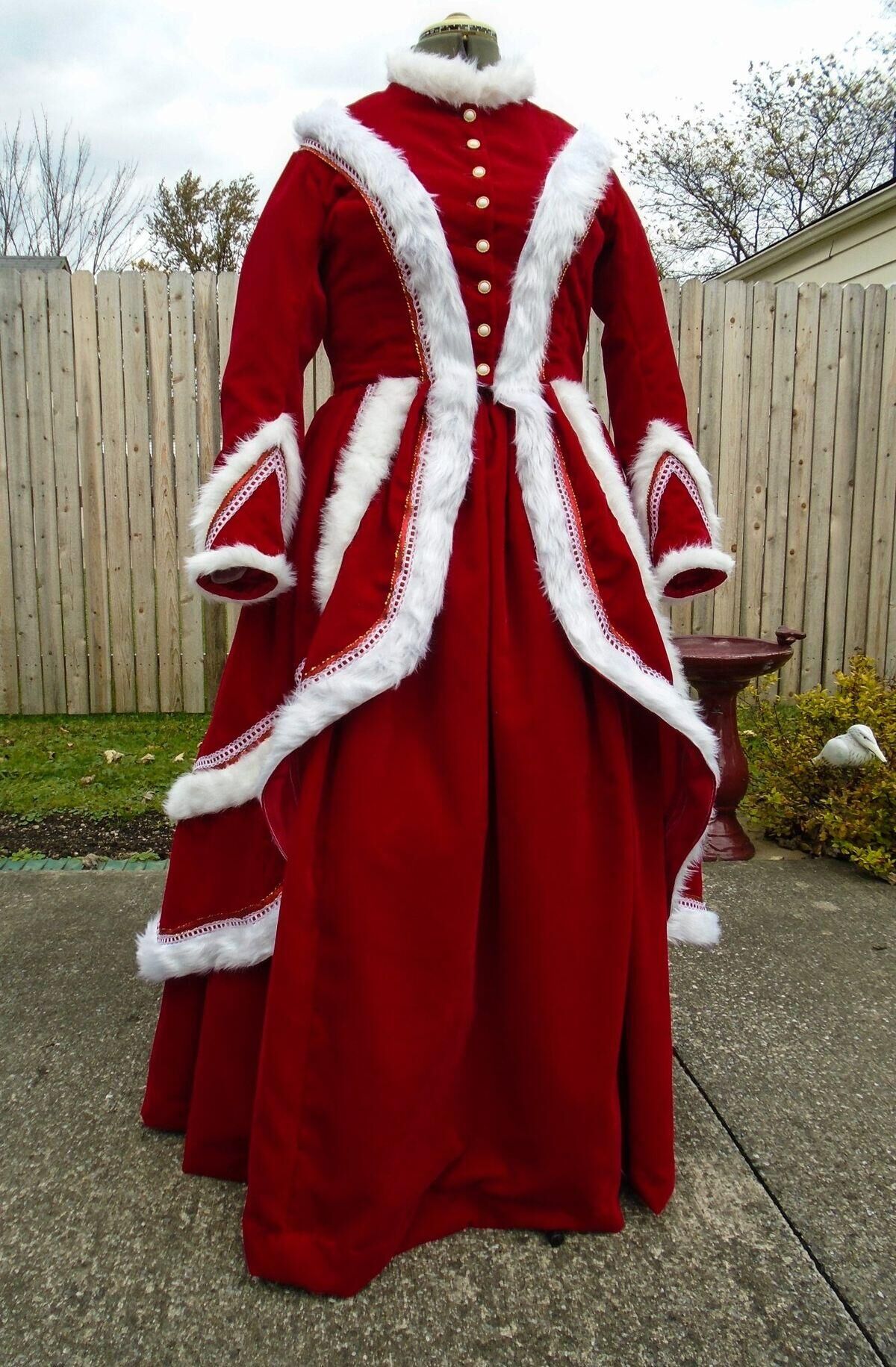 Vintage Women'S Formal Wear - Feminino vitoriano eduardiano vintage santa veludo