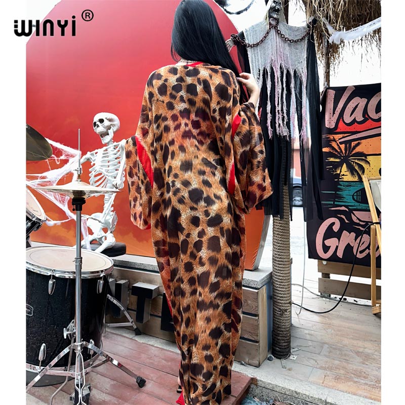 WINYI-Cardigã com estampa leop - Young Women'S Formal Wear avaliação e preço