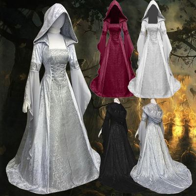 Vestido de bruxa medieval com  - Vintage Women'S Formal Wear avaliação e preço