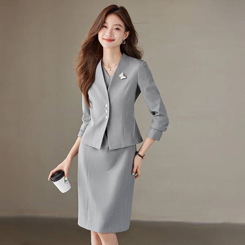 Blazers formais femininos, rou - Women Formal Wear Stitching avaliação e preço