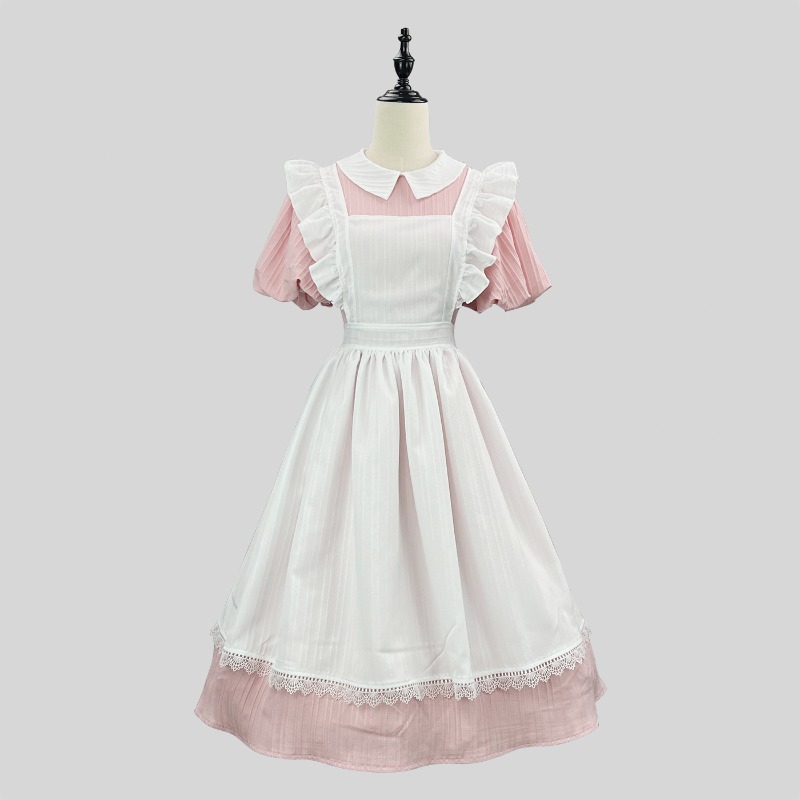 Vestido Longo Rosa e Branco de - Vintage Women'S Formal Wear avaliação e preço