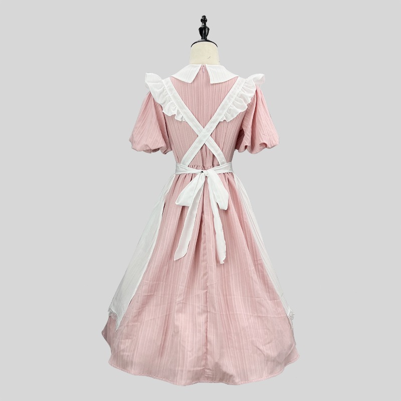 Vestido Longo Rosa e Branco de - Vintage Women'S Formal Wear avaliação e preço