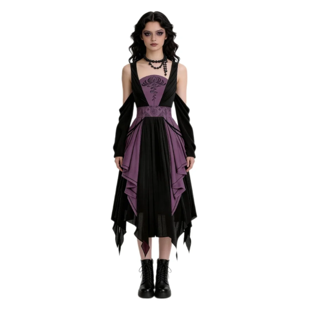Vestido Estilo Gótico Vintage  - Vintage Women'S Formal Wear avaliação e preço