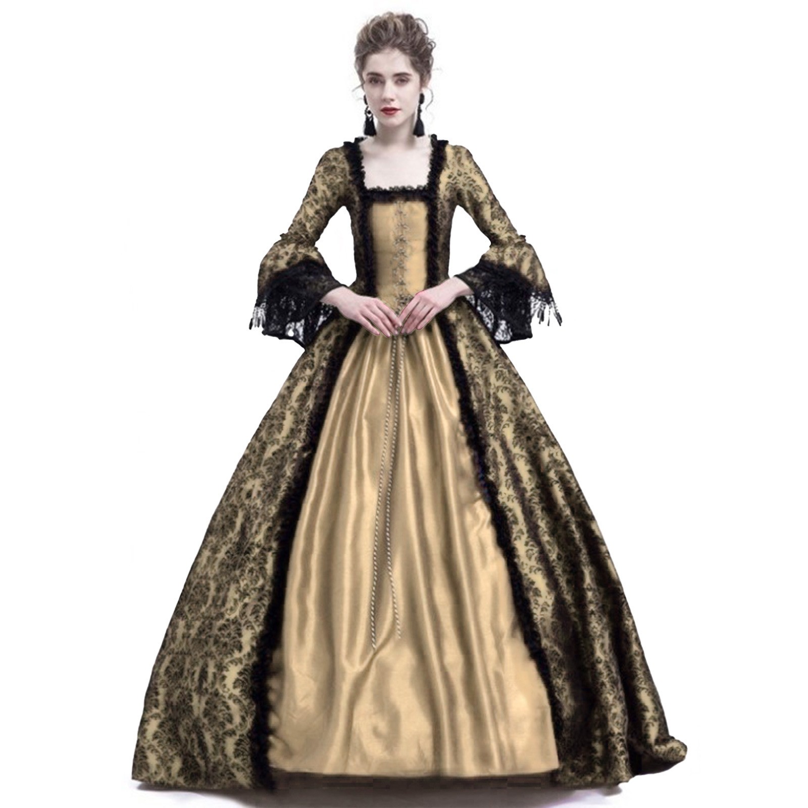 Fantasia de Halloween para Mul - Vintage Women'S Formal Wear avaliação e preço