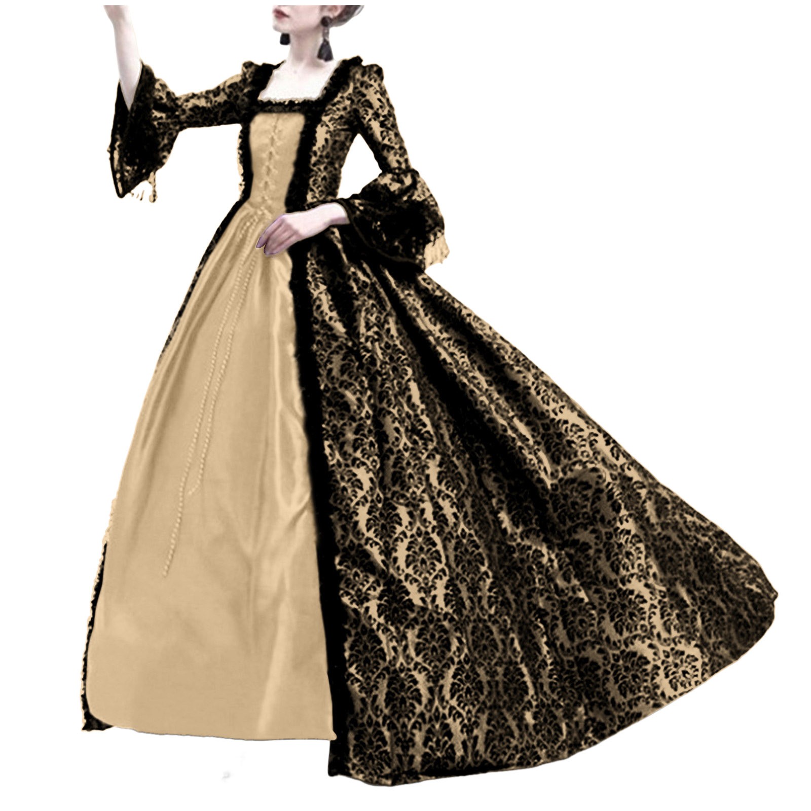 Fantasia de Halloween para Mul - Vintage Women'S Formal Wear avaliação e preço
