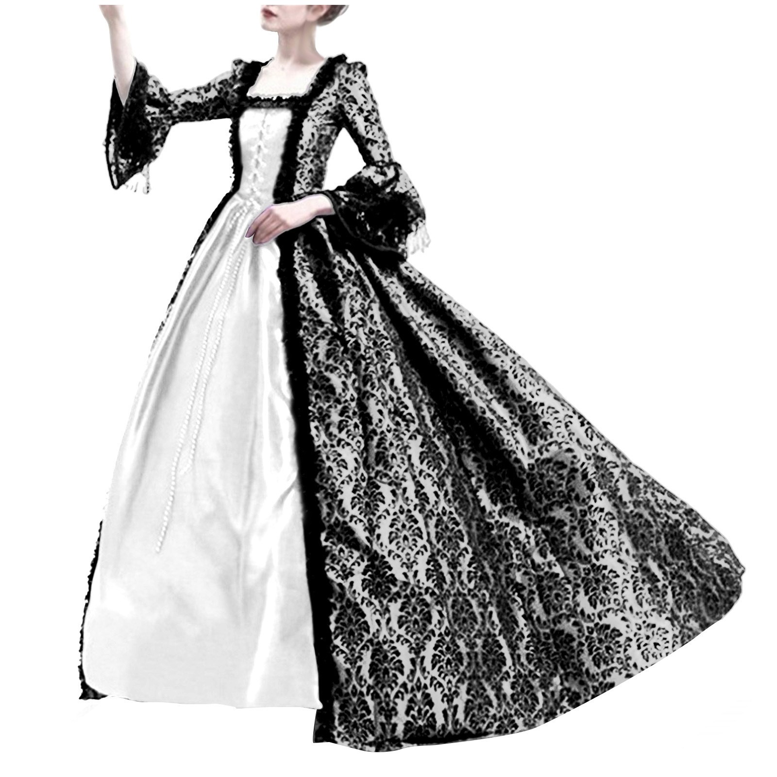 Fantasia de Halloween para Mul - Vintage Women'S Formal Wear avaliação e preço